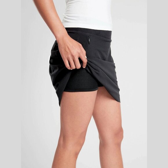 Athleta Black Soho Athletic Pull On Skort Size 2 - 26924 - Picture 5 of 12